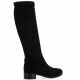 Exit Boots cuir velours noir