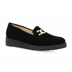 Vidi studio Mocassins cuir velours noir