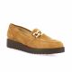 Vidi studio Mocassins cuir velours cognac