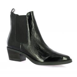 Vidi studio Boots cuir vernis noir
