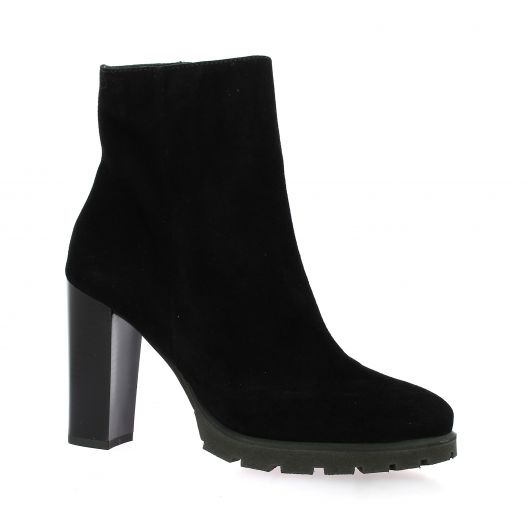 Vidi studio Boots cuir velours noir