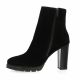 Vidi studio Boots cuir velours noir