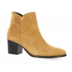 Vidi studio Boots cuir velours cognac