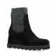 Unisa Boots cuir velours noir