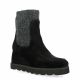 Unisa Boots cuir velours noir