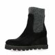 Unisa Boots cuir velours noir