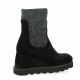 Unisa Boots cuir velours noir