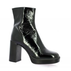 Spaziozero Boots cuir vernis noir