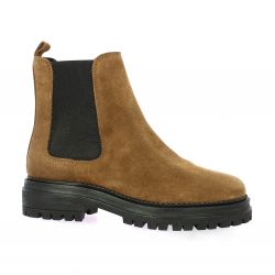 Impact Boots cuir velours camel