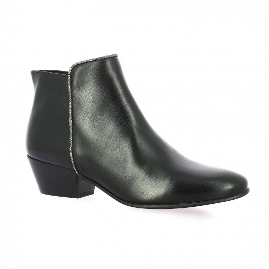 Impact Boots cuir noir