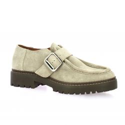 Exit Derby cuir velours taupe