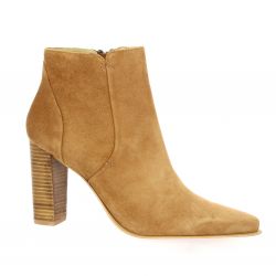 Vidi studio Boots cuir velours cognac