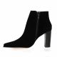 Vidi studio Boots cuir velours noir