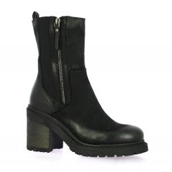 Metisse Boots cuir nubuck noir