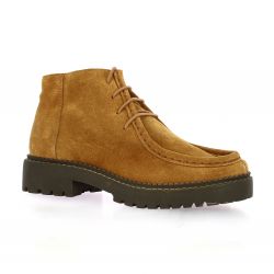 Exit Derby cuir velours cognac