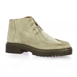 Exit Derby cuir velours taupe