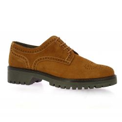 So send Derby cuir velours cognac