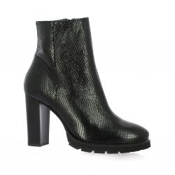 Vidi studio Boots cuir serpent noir