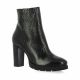 Vidi studio Boots cuir serpent noir