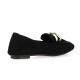 Reqins Mocassins cuir velours noir