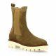 Pao Boots cuir velours camel