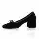 Reqins Ballerines cuir velours noir