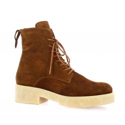 Reqins Rangers cuir velours cognac