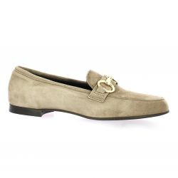 Spaziozero Mocassins cuir velours taupe