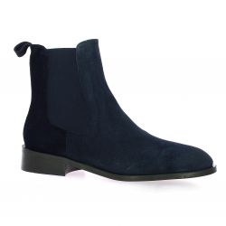 Vidi studio Boots cuir velours marine