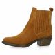 So send Boots cuir velours cognac