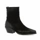 Metisse Boots cuir velours noir