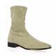 Pao boots cuir velours beige