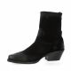 Metisse Boots cuir velours noir