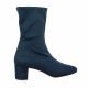 Pao boots cuir velours marine