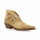 Emanuele crasto Boots cuir velours camel