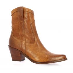 Pao Boots cuir cognac