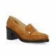 Vidi studio Mocassins cuir velours cognac