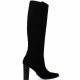 Vidi studio Bottes cuir velours noir