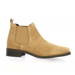 So send Boots cuir velours cognac