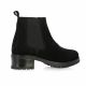 So send Boots cuir velours noir