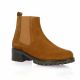 So send Boots cuir velours cognac