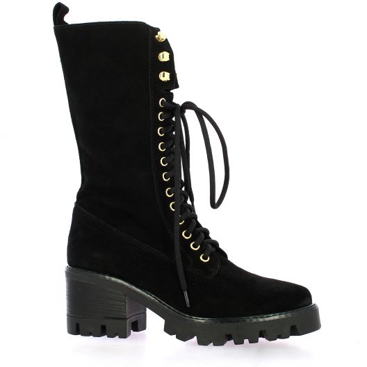 Pao Rangers cuir velours noir