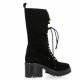 Pao Rangers cuir velours noir