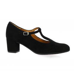 Pao Ballerines cuir velours noir