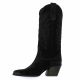 Gaia Bottes cuir velours noir