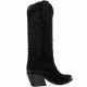 Gaia Bottes cuir velours noir