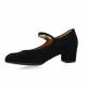 Pao Ballerines cuir velours noir