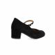 Pao Ballerines cuir velours noir