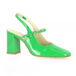 Vidi studio Nu pieds cuir vernis vert