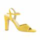 Vidi studio Nu pieds cuir velours jaune